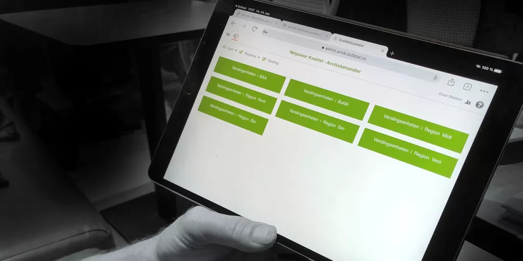 Bufetat og Bufdir har varslingsenheter man kan sende varsel til gjennom systemet Netpower. 