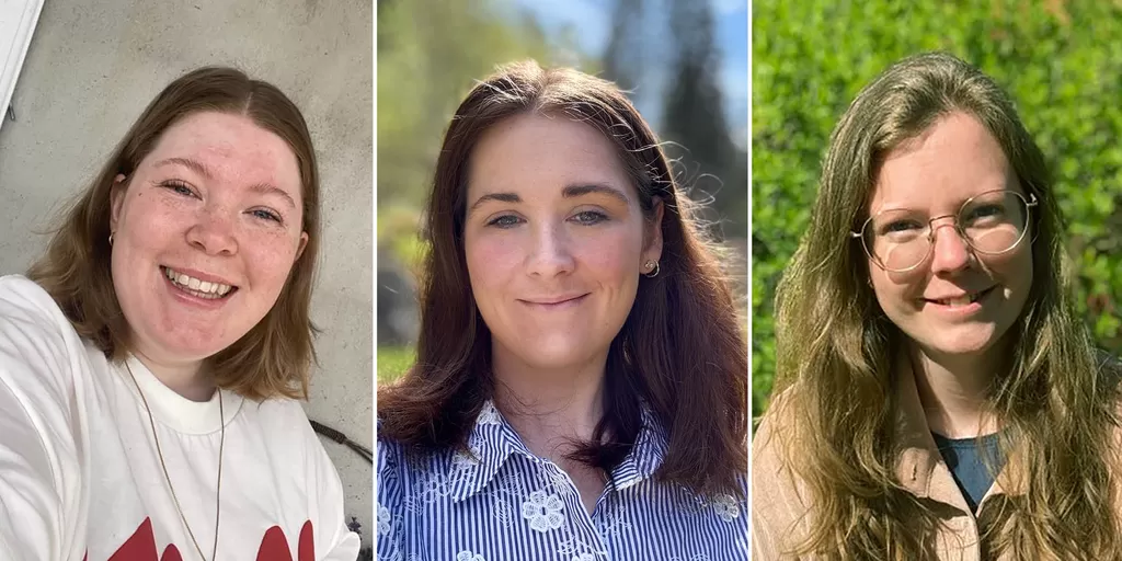 Helene Grøvo Nielsen (f.v.) Julie Gulbrandsen Waag, Jeanett Kristine Klock Løvland skulle gjerne ha lært mer om seksuelle overgrep mot mennesker med funksjonsnedsettelser.